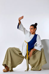 Asha - Overlap Belted Top
